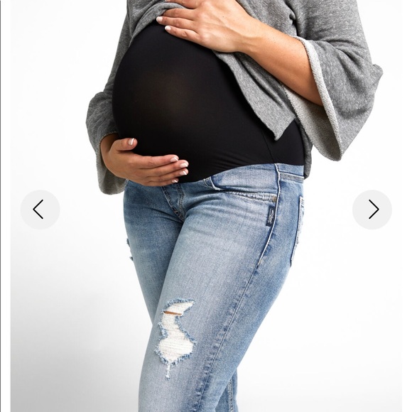 HOST PICK! - Silver Suki Skinny Crop maternity jeans - like new - Picture 2 of 10